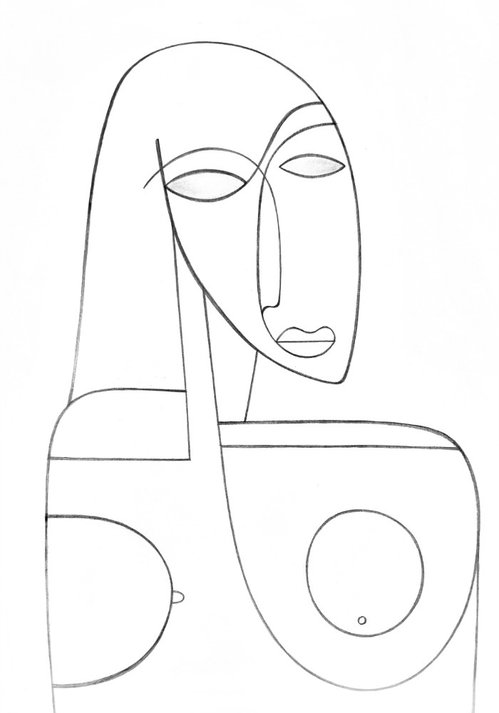 David-Underland-Tekening-Buste