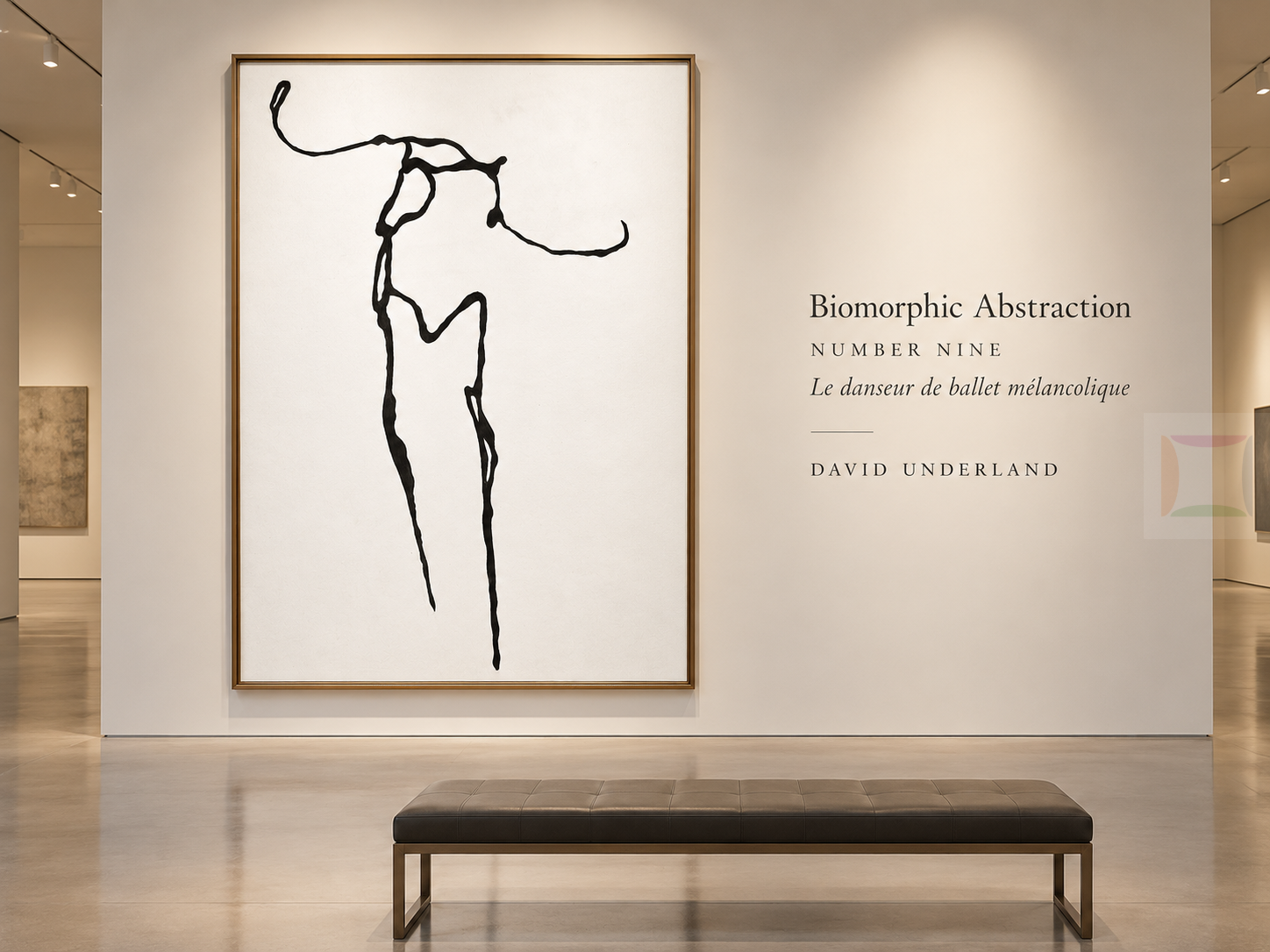 Biomorphic Abstraction Number Nine Le danseur de ballet mélancolique
